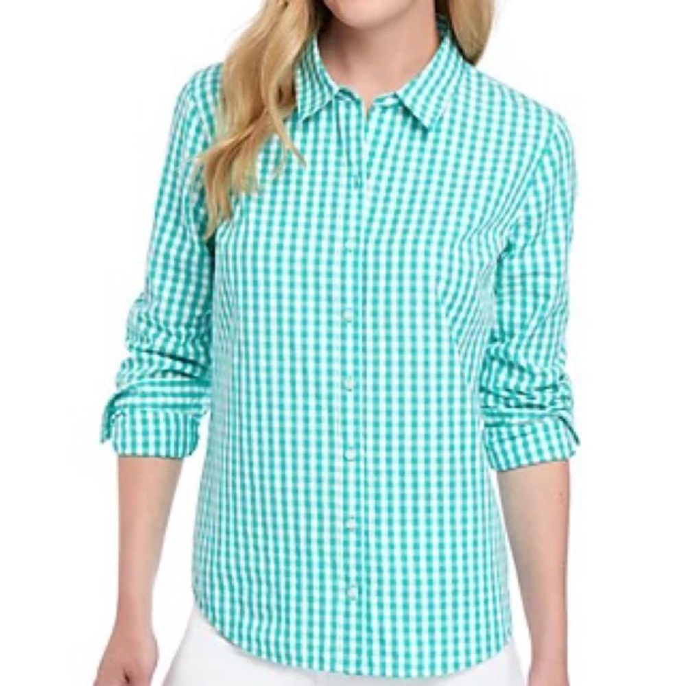 Talbots Gingham button down shirt - Picture 9 of 9